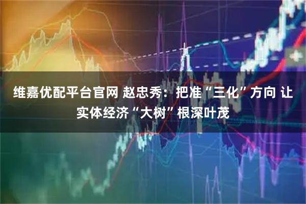 维嘉优配平台官网 赵忠秀:把准“三化”方向 让实体经济“大树”根深叶茂