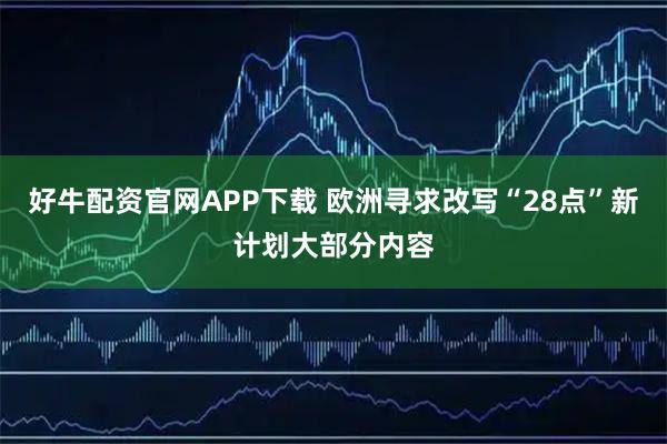 好牛配资官网APP下载 欧洲寻求改写“28点”新计划大部分内容